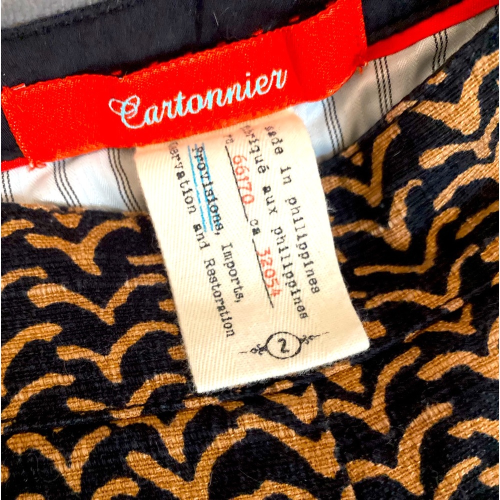 Cartonnier ankle pants, great pattern, classy